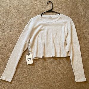 Aritzia baby waffle top Small
